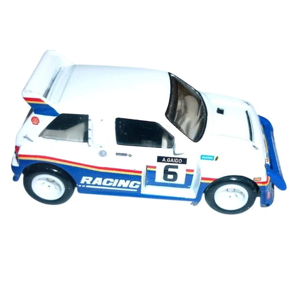 Hot Wheels Renault 5 Turbo White Blue Racing A. Gaido #6 Real‎ Riders 1:64 Scale